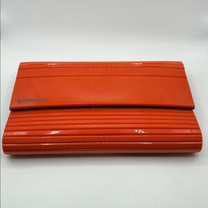 BCBGeneration Orange Lucite Clutch
